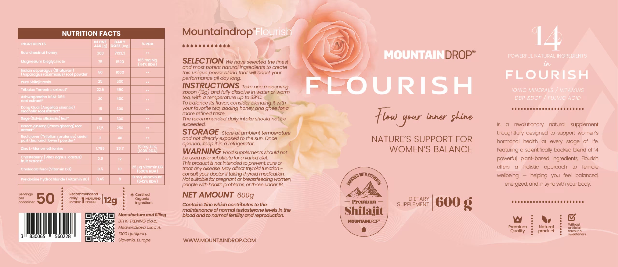 Mountaindrop® Flourish: Natural Blend for Women 600g image 3