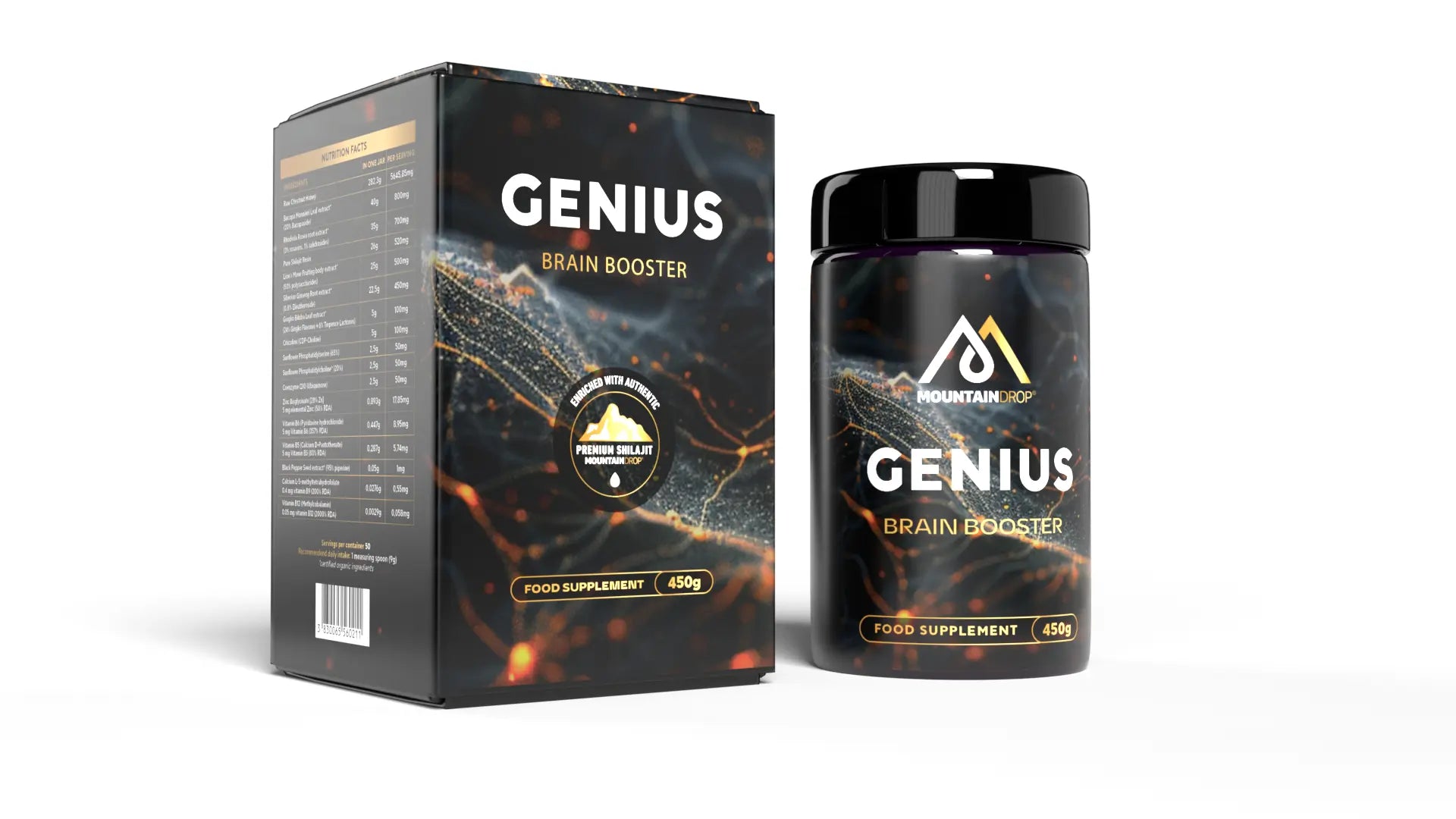 Mountaindrop® Genius Brain Booster 450g
