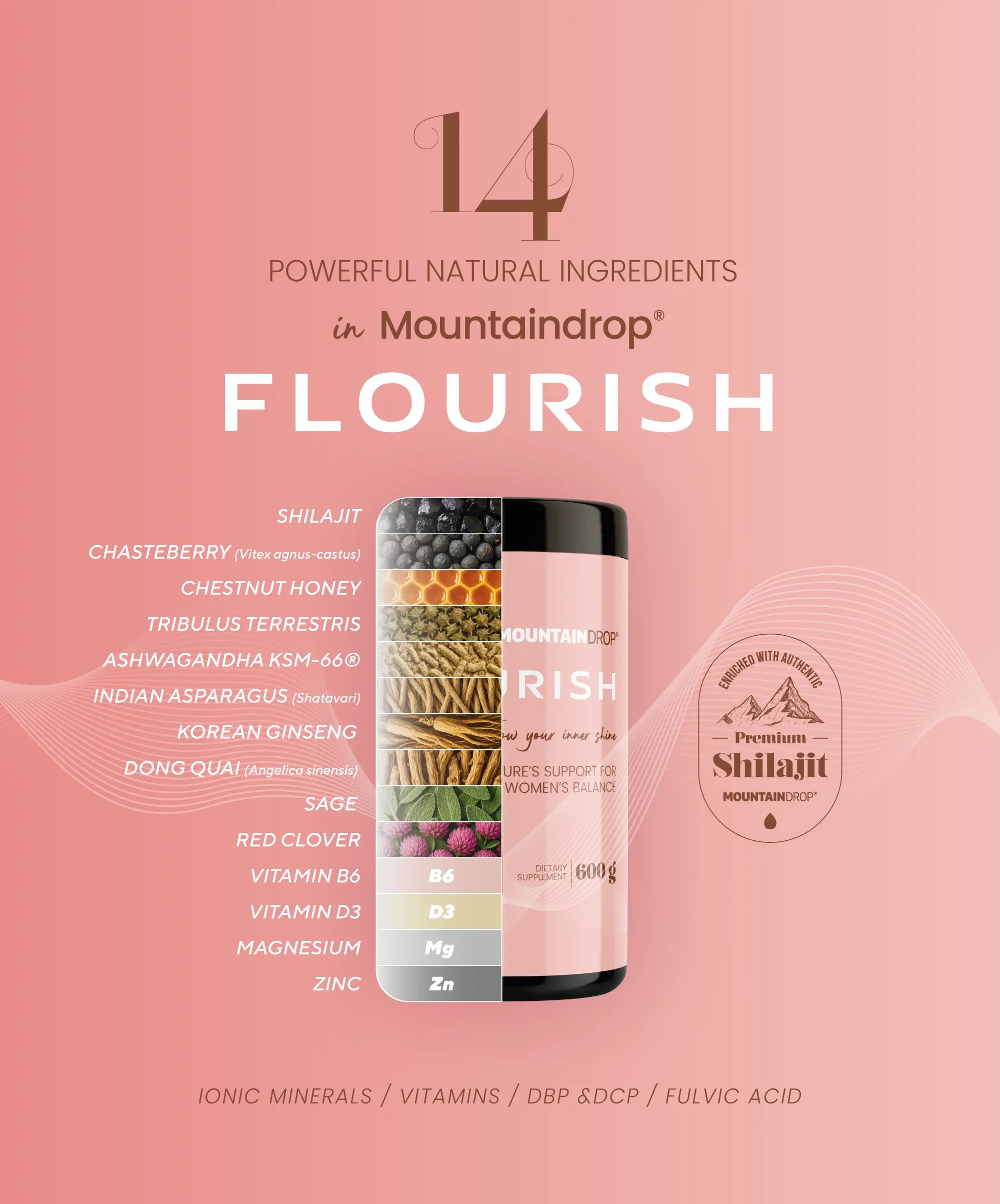 Mountaindrop® Flourish: Natural Blend for Women 600g