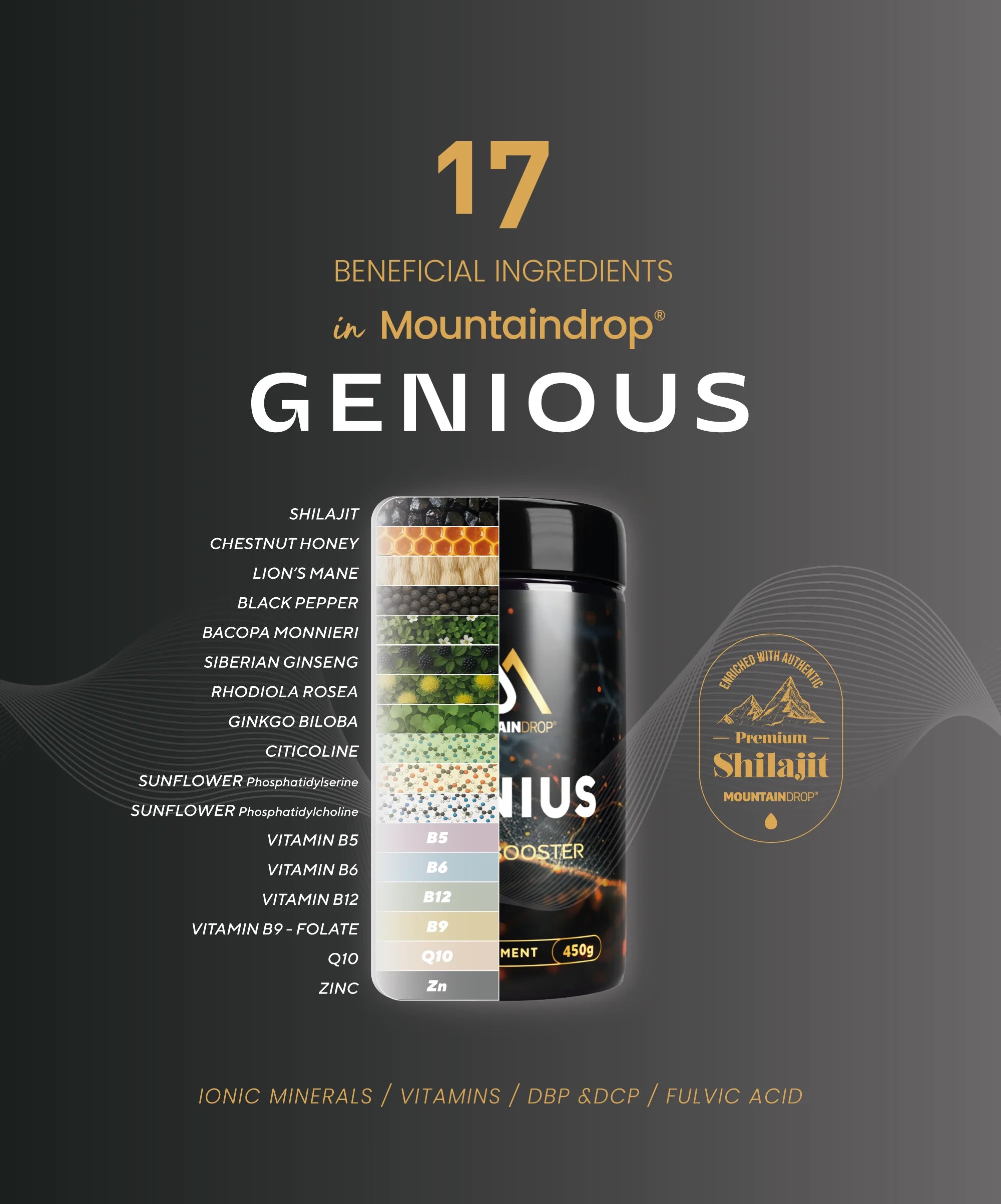 Mountaindrop® Genius Brain Booster 450g