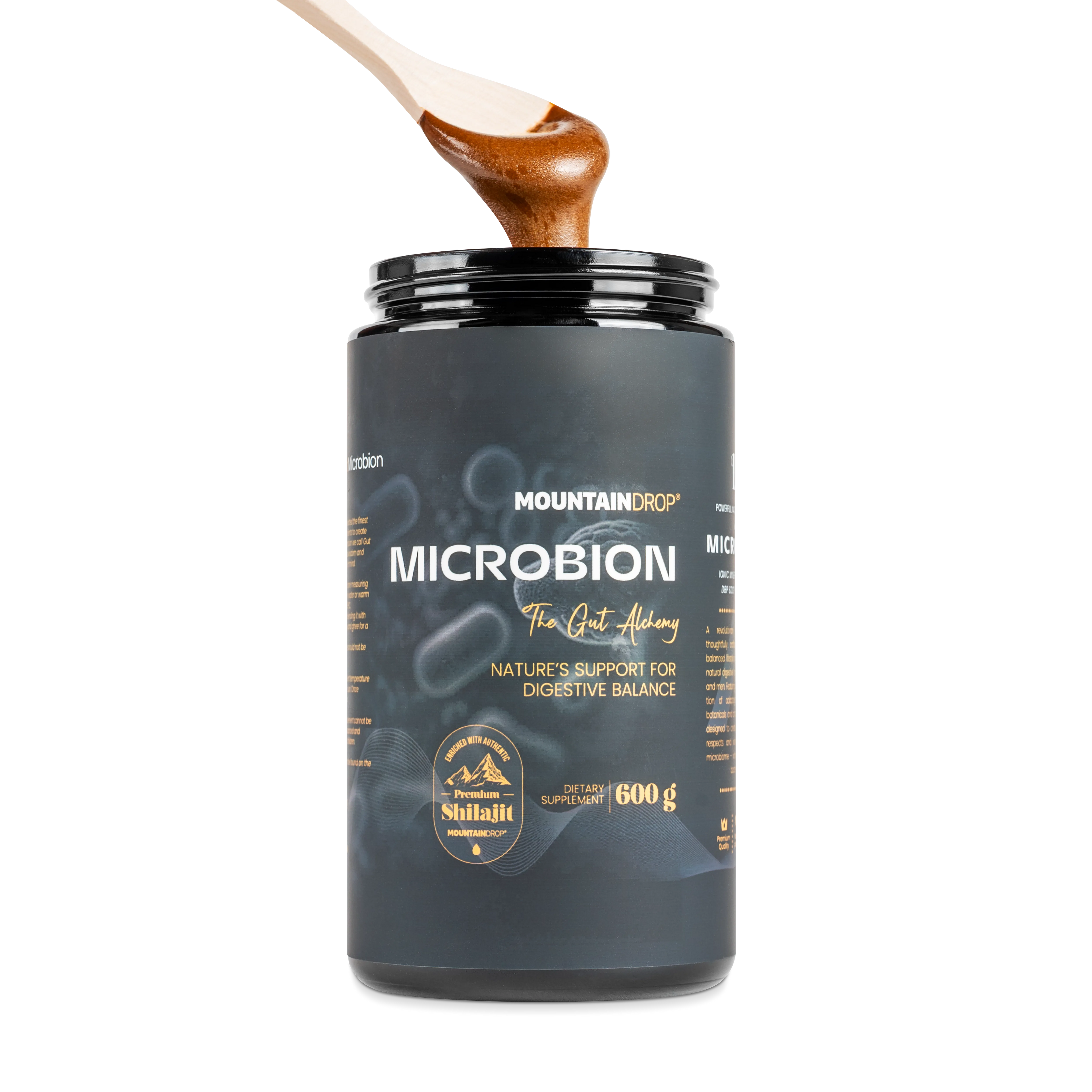 Mountaindrop Microbion - The #1 Worlds Shilajit Gut Formula